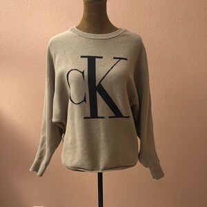 Calvin Klein Tan Crew Neck Sweater